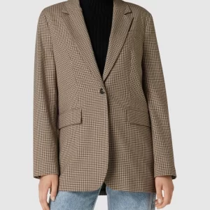 Coupon 👍 Tommy Hilfiger Blazer Mit Hahnentrittmuster Modell ‘RELAXED’ – Beige 🔥 13