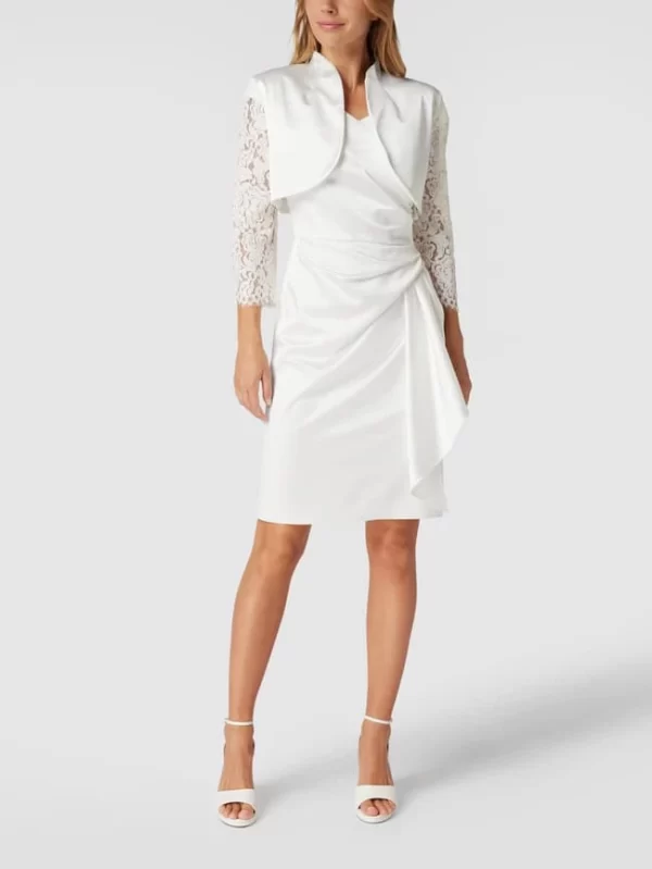 Großhandel ✔️ Swing Cocktailjacke Mit Floralen Stickereien – Offwhite 🎉 1