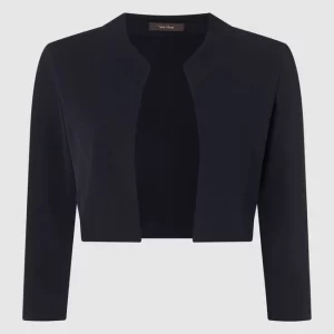 Billig 🧨 Vera Mont Bolero Mit Stehkragen – Marineblau 🛒 9