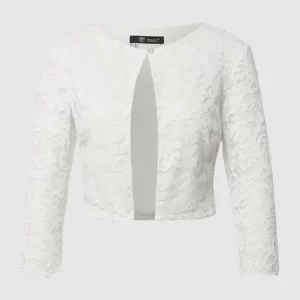 Am billigsten 💯 Paradi Brautjacke Mit Floralen Stickereien – Offwhite 😀 10