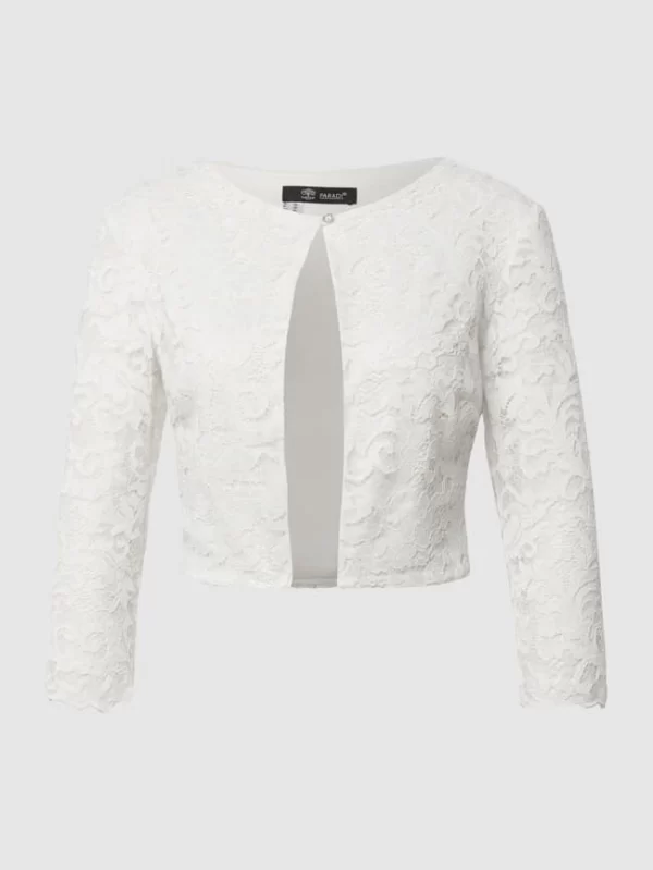 Am billigsten 💯 Paradi Brautjacke Mit Floralen Stickereien – Offwhite 😀 3