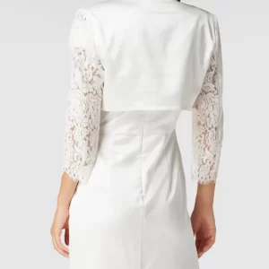 Großhandel ✔️ Swing Cocktailjacke Mit Floralen Stickereien – Offwhite 🎉 15