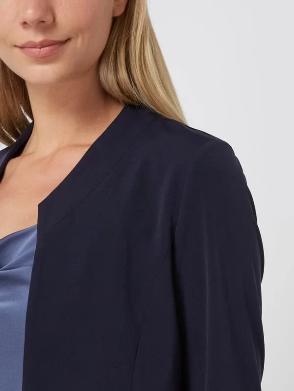 Billig 🧨 Vera Mont Bolero Mit Stehkragen – Marineblau 🛒 4