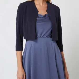 Billig 🧨 Vera Mont Bolero Mit Stehkragen – Marineblau 🛒 13