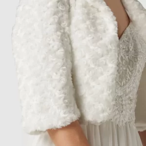 Bester Verkauf 😉 TROYDEN COLLECTION Cocktailjacke Mit Umlegekragen – Weiß 🔥 11
