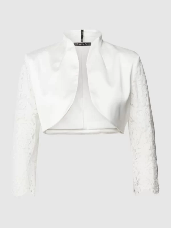 Großhandel ✔️ Swing Cocktailjacke Mit Floralen Stickereien – Offwhite 🎉 3