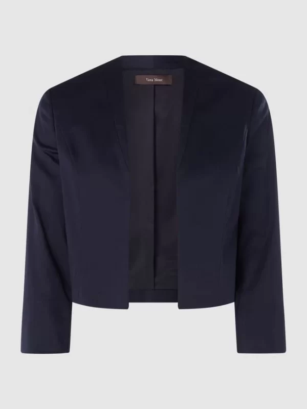 Bestes Angebot 👏 Vera Mont Bolero Mit Stretch-Anteil – Dunkelblau 👏 1