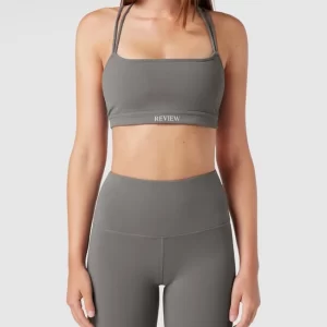 REVIEW Crop Top Mit Gekreuztem Rücken – Stein 13