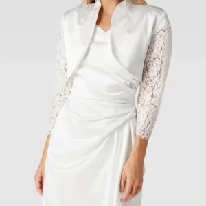 Großhandel ✔️ Swing Cocktailjacke Mit Floralen Stickereien – Offwhite 🎉 13