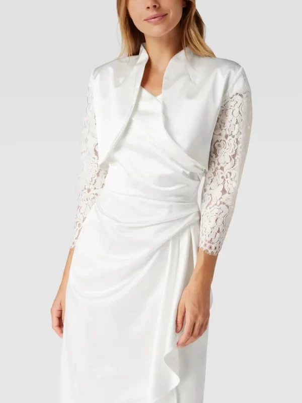 Großhandel ✔️ Swing Cocktailjacke Mit Floralen Stickereien – Offwhite 🎉 5